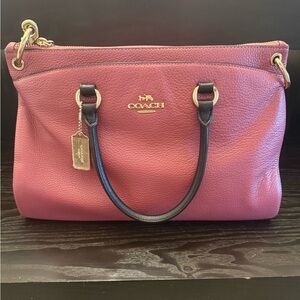 Coach Mia Satchel – Black / Rouge Multi